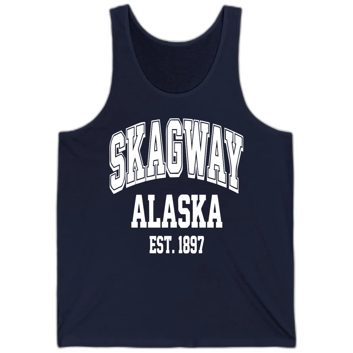 Skagway Alaska Established 1897 Tank in Navy