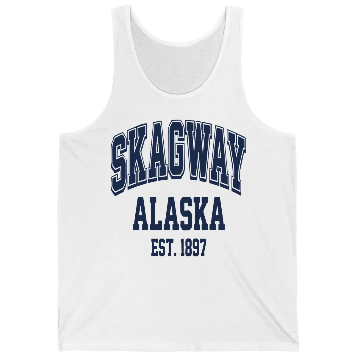 Skagway Alaska Established 1897 Tank in White