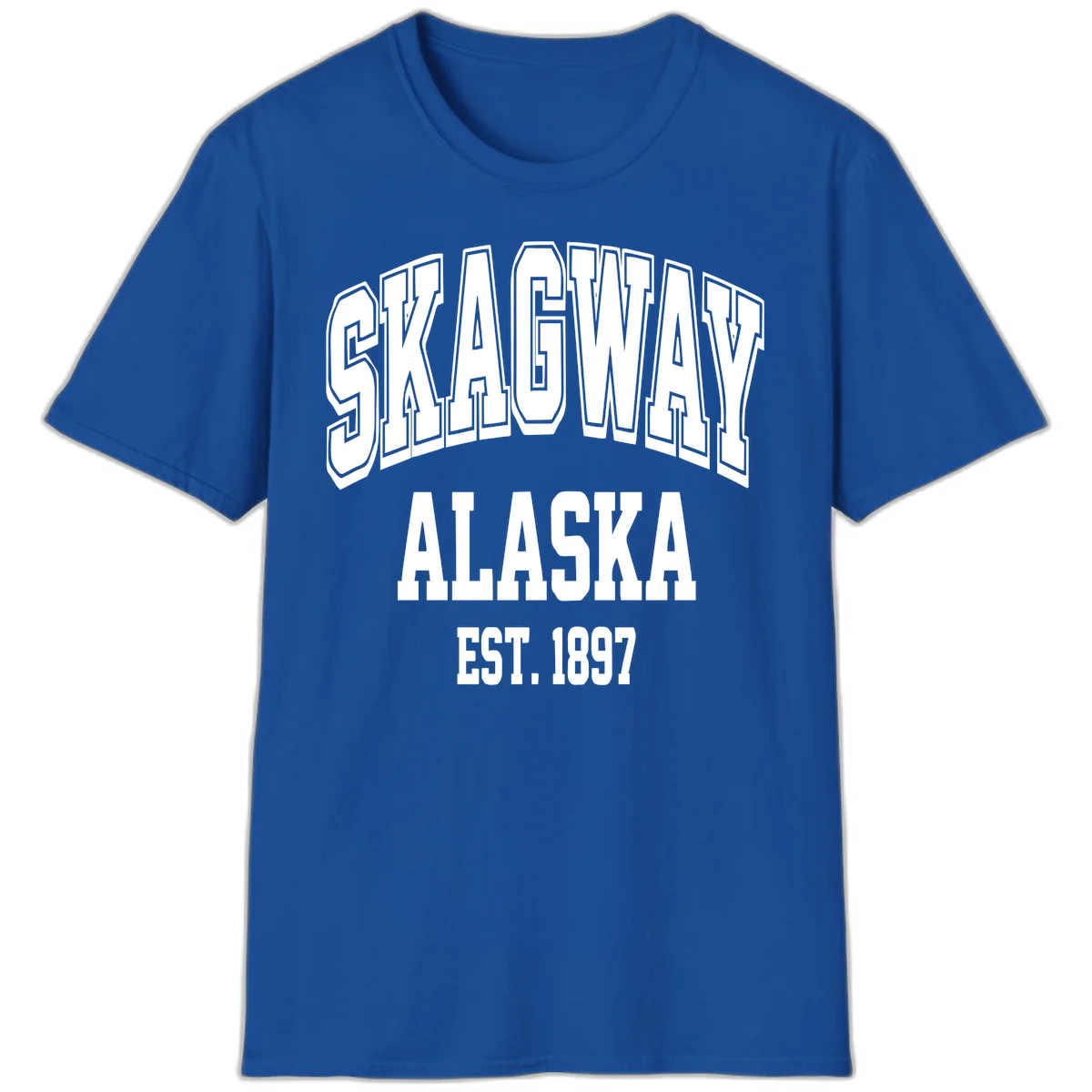 Skagway Alaska Established 1897 T-Shirt in Royal