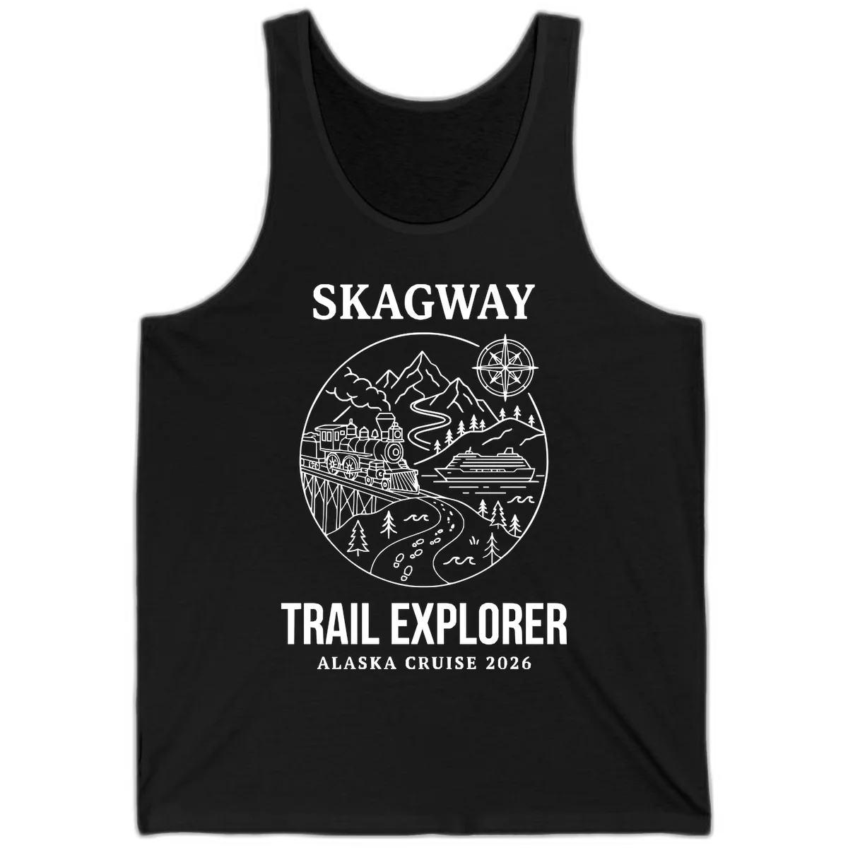 Skagway Trail Explorer Alaska Cruise Tank in Black