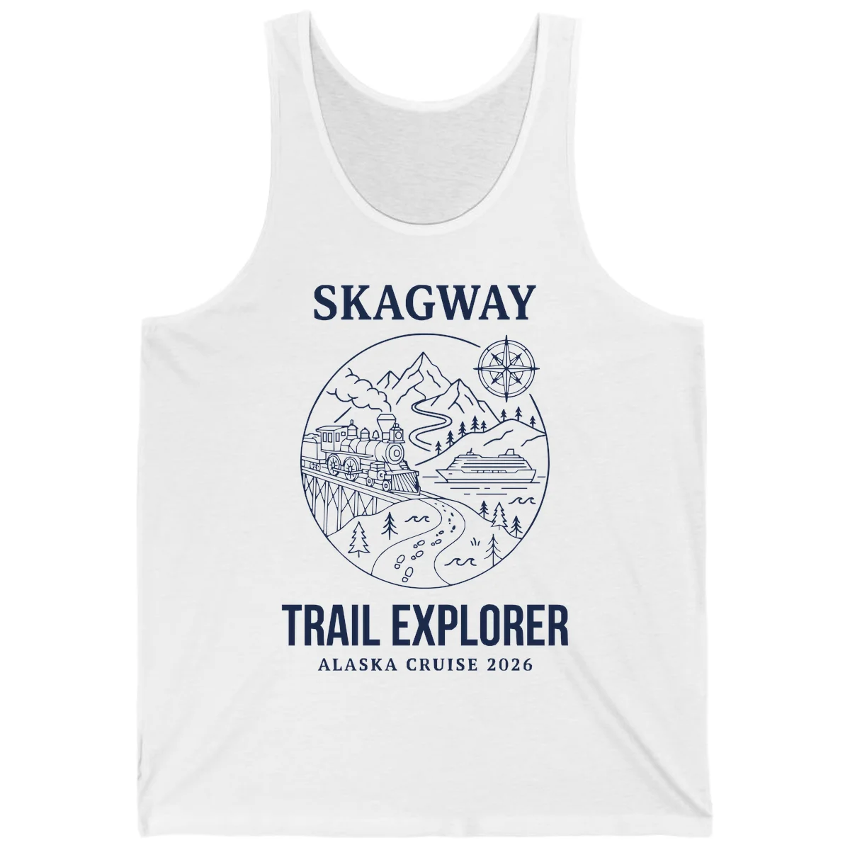 Skagway Trail Explorer Alaska Cruise Tank in White