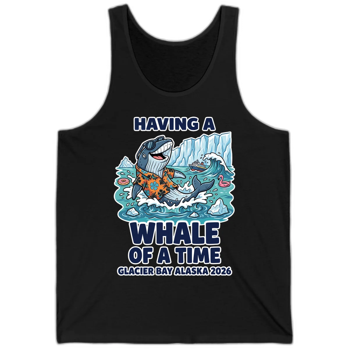 Having A Whale Of A Time Glacier Bay Tank Top in Black