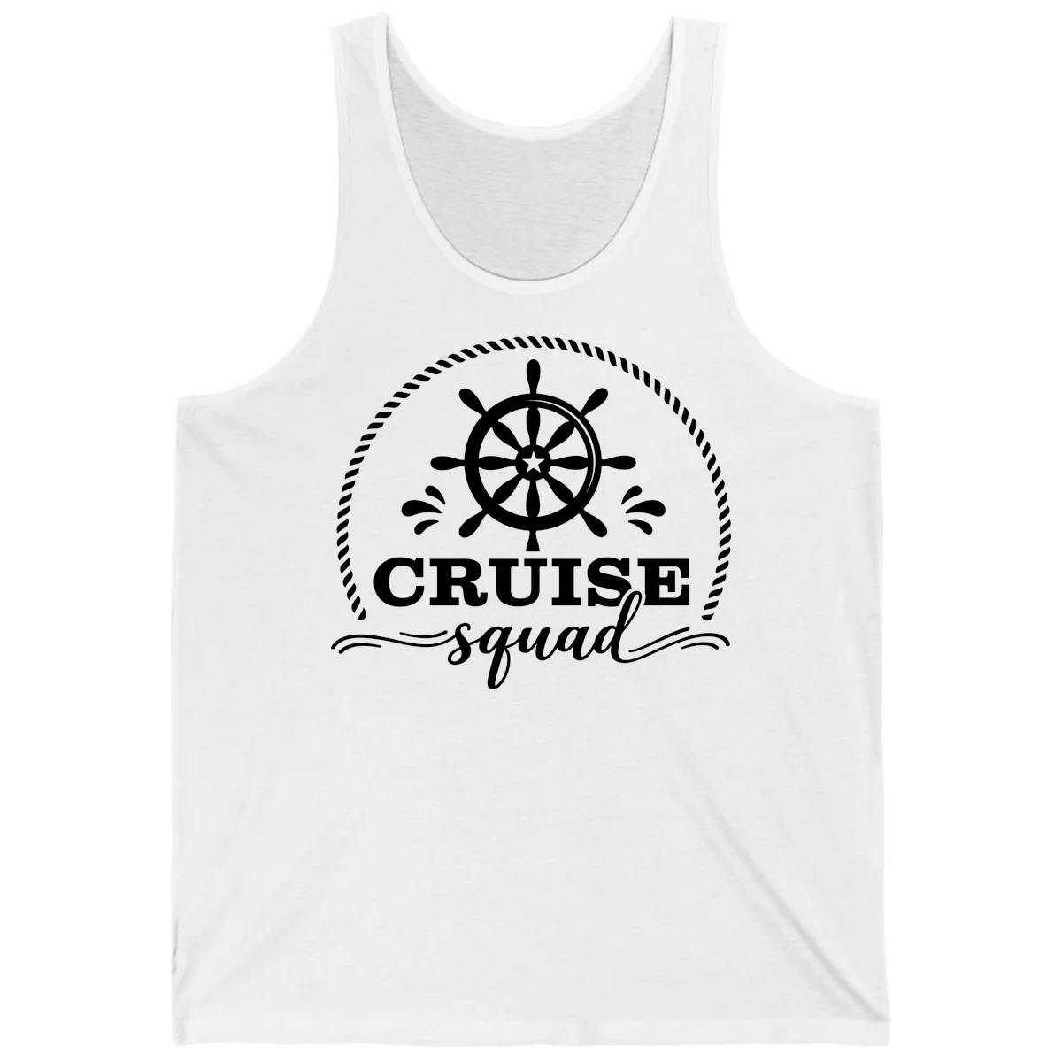 Cruise Squad Nautical Wheel Tank in White