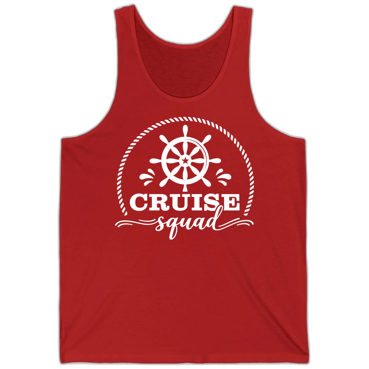 Cruise Squad Nautical Wheel Tank in Red