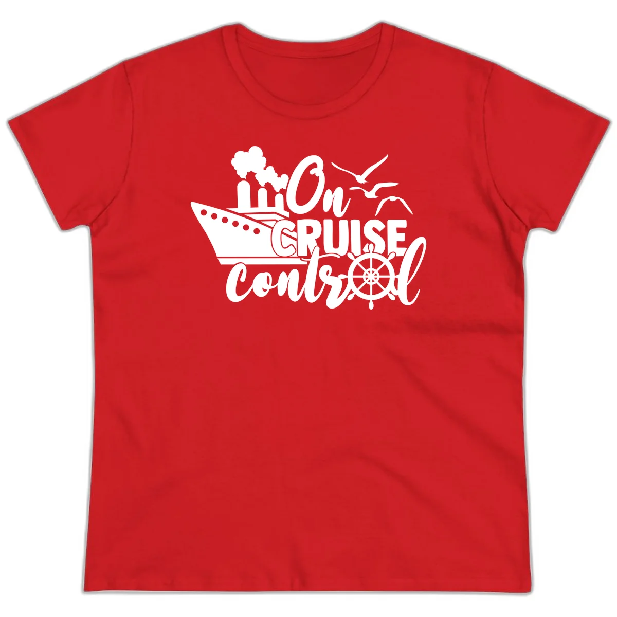 On Cruise Control Ladies Tee in Red