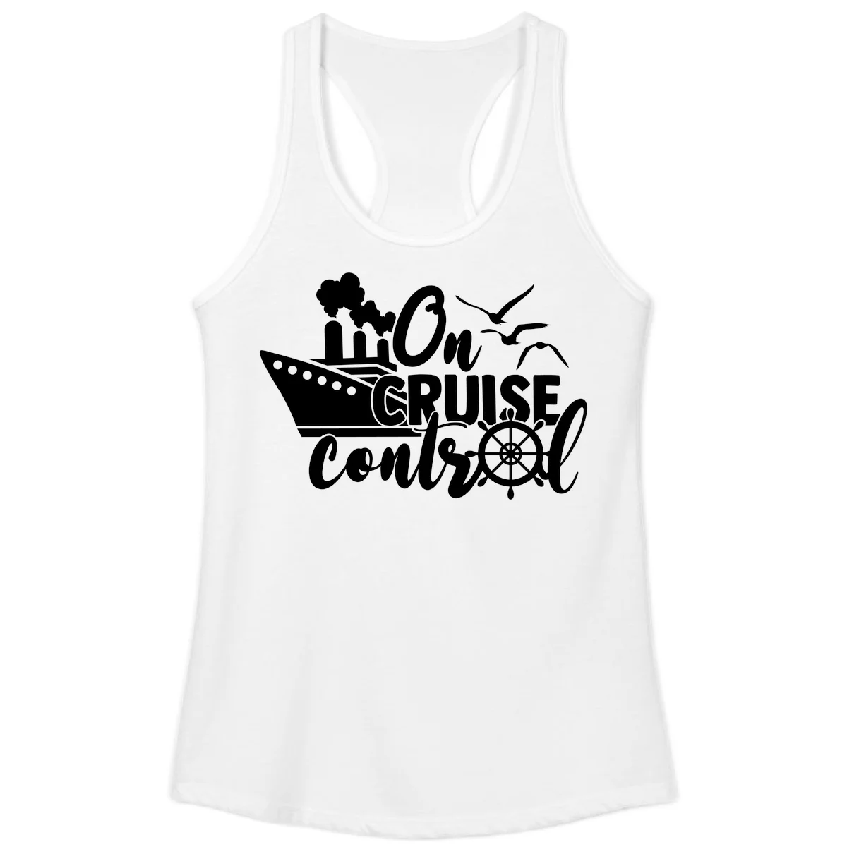 On Cruise Control Ladies Tank in White