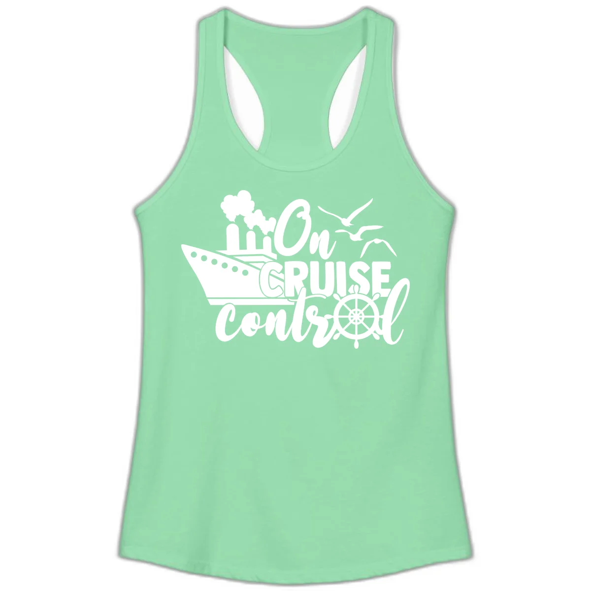 On Cruise Control Ladies Tank in Solid Mint