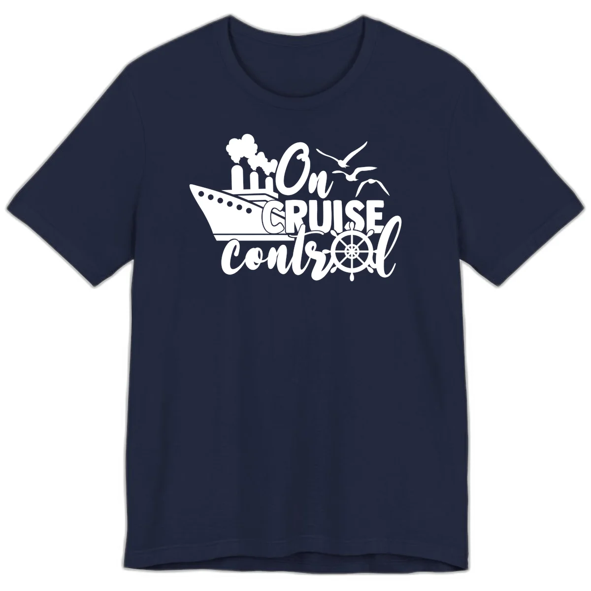 On Cruise Control Premium T-Shirt in Navy