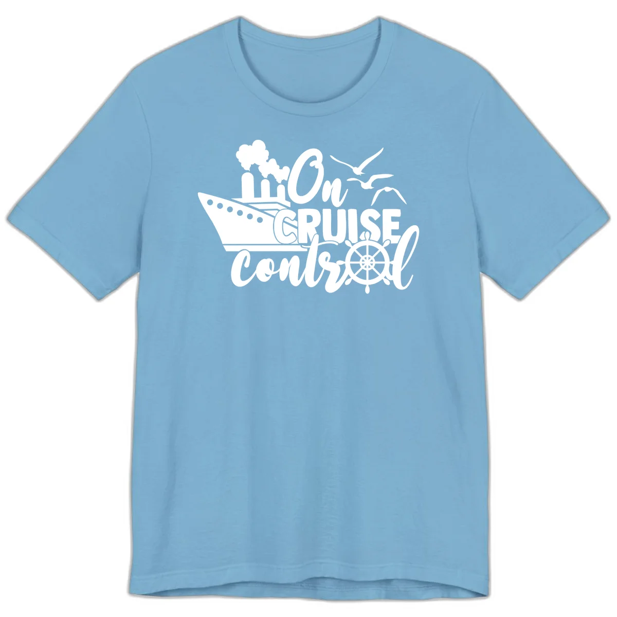On Cruise Control Premium T-Shirt in Ocean Blue