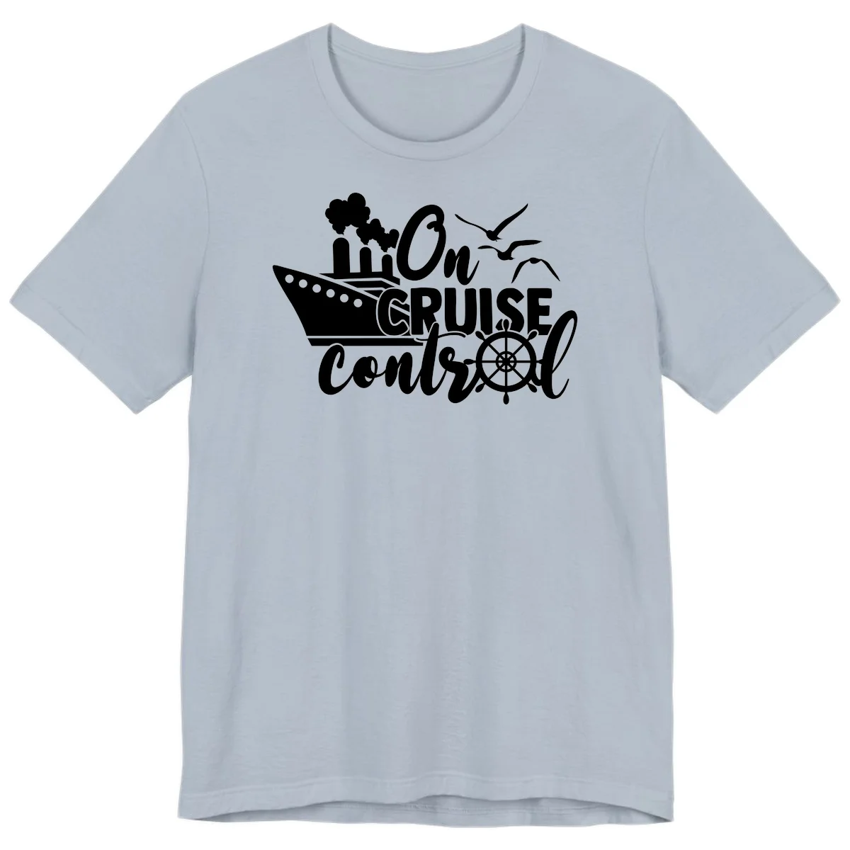 On Cruise Control Premium T-Shirt in Light Blue