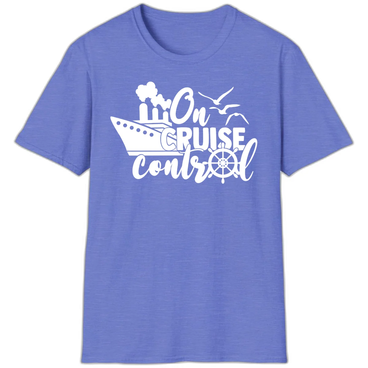 On Cruise Control T-Shirt in Heather Royal
