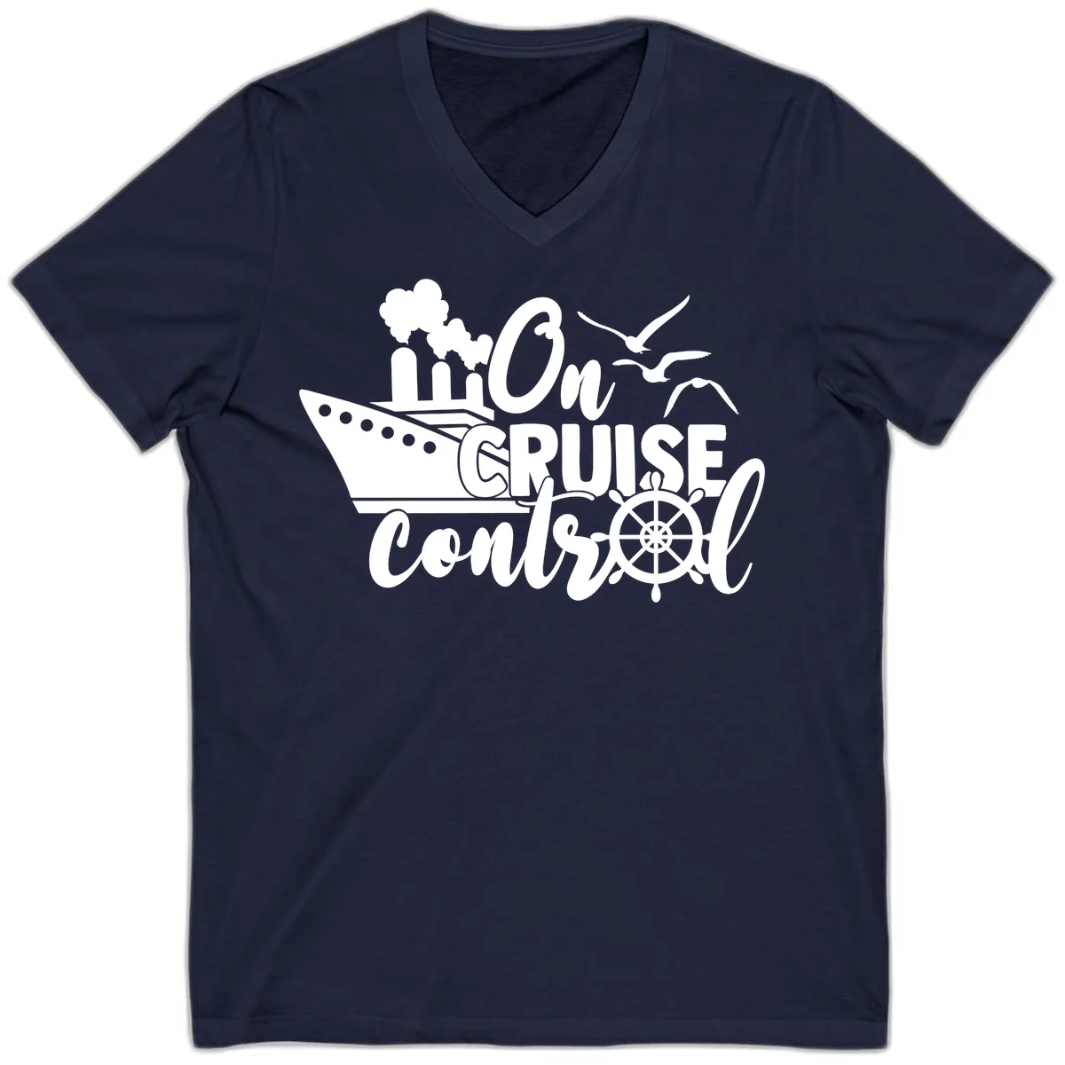 On Cruise Control V-Neck in Navy