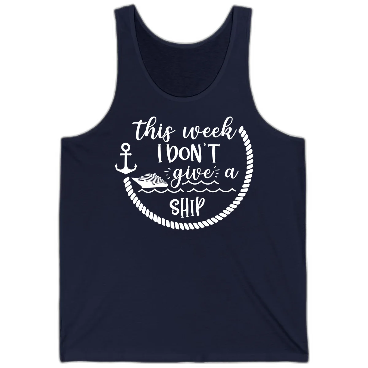 This Week I Don't Give A Ship Tank in Navy