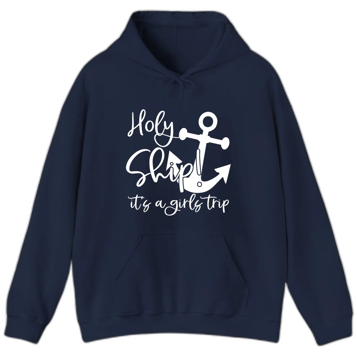 Holy Ship Girls Trip Anchor Hoodie in Navy