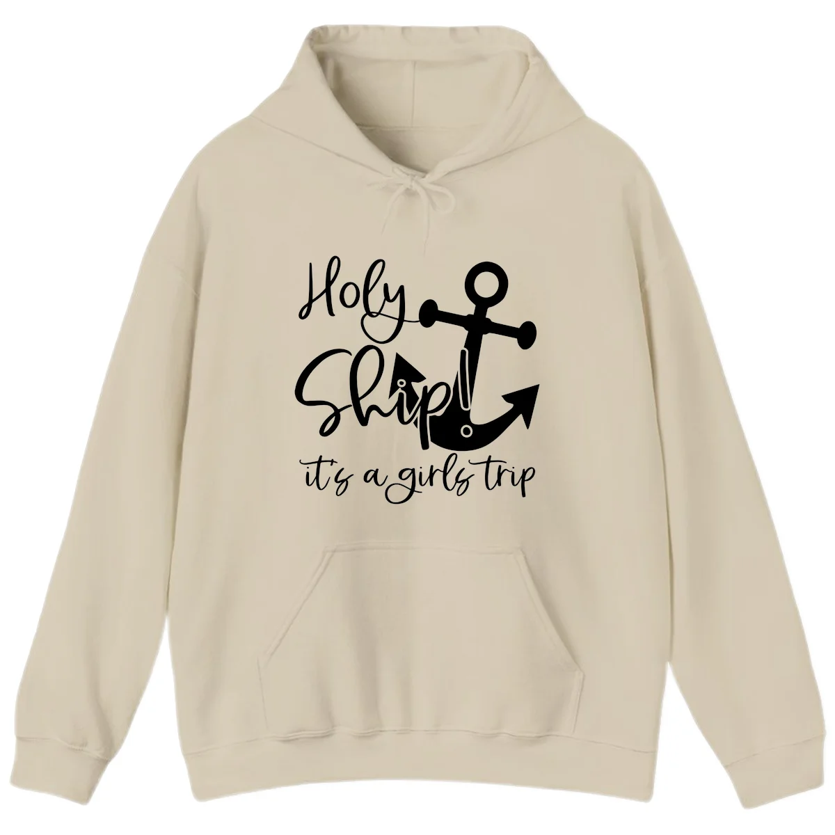 Holy Ship Girls Trip Anchor Hoodie in Sand