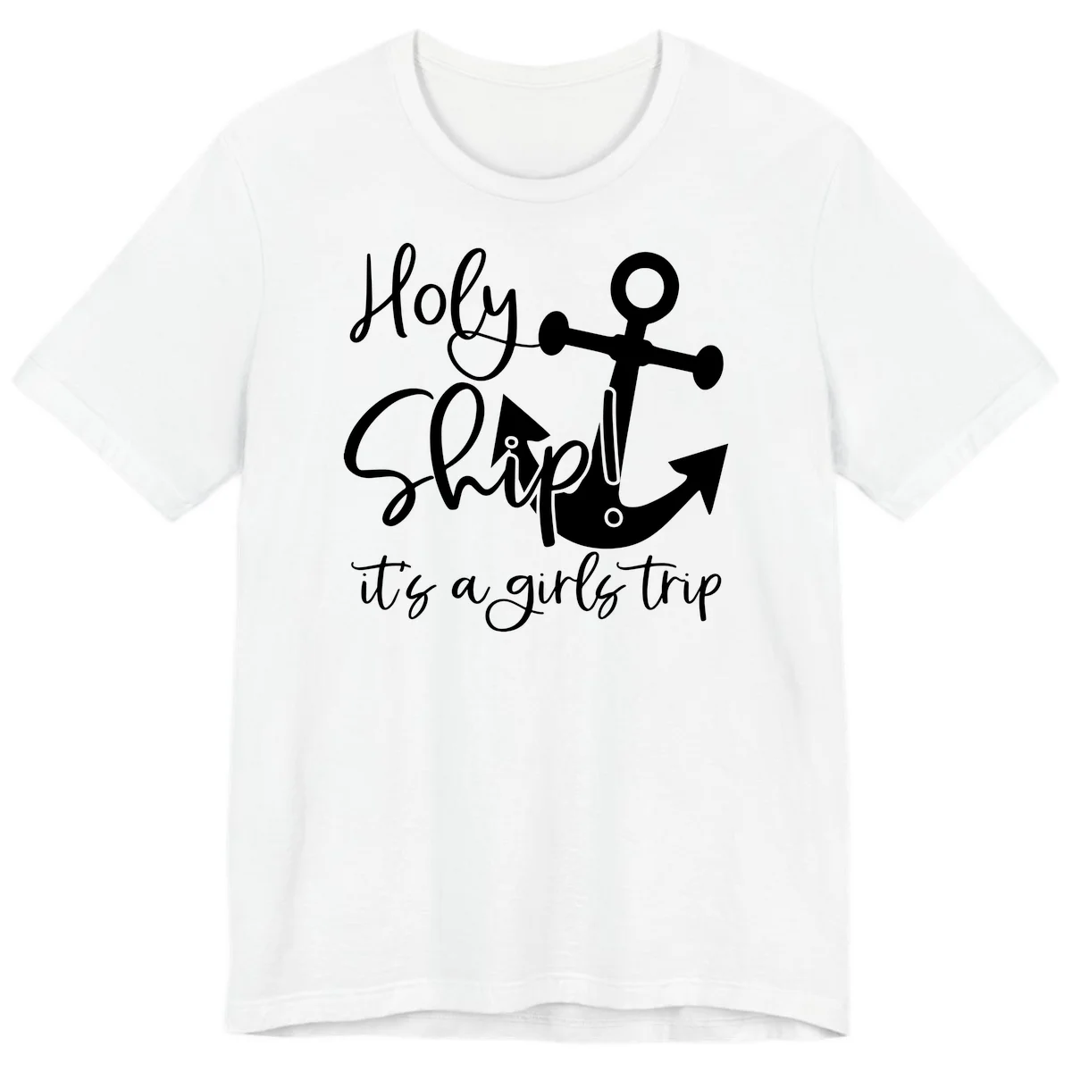 Holy Ship Girls Trip Anchor Premium T-Shirt in White