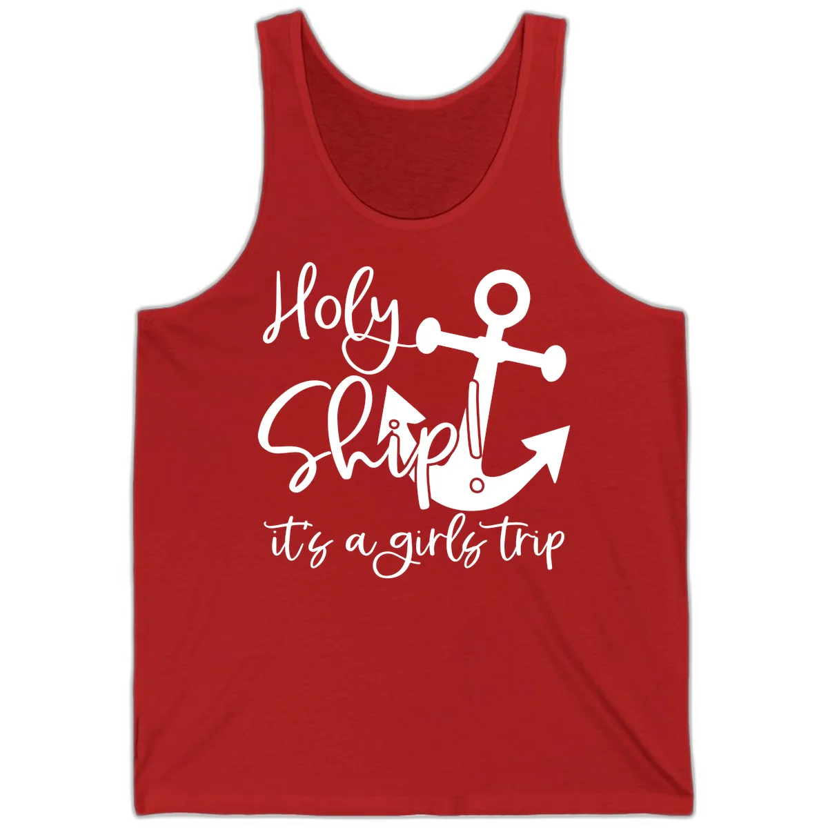 Holy Ship Girls Trip Anchor Tank in Red