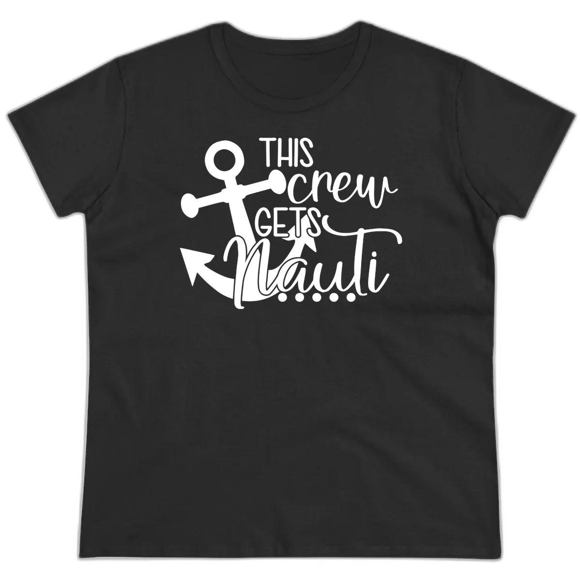 This Crew Gets Maui Ladies Tee in Black