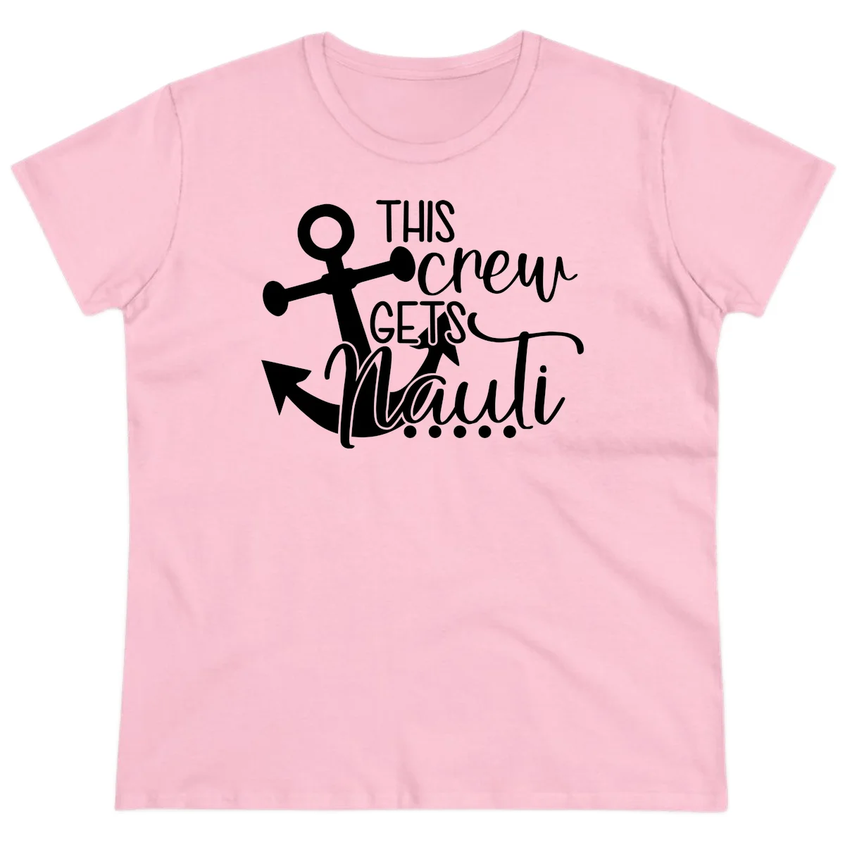 This Crew Gets Maui Ladies Tee in Light Pink