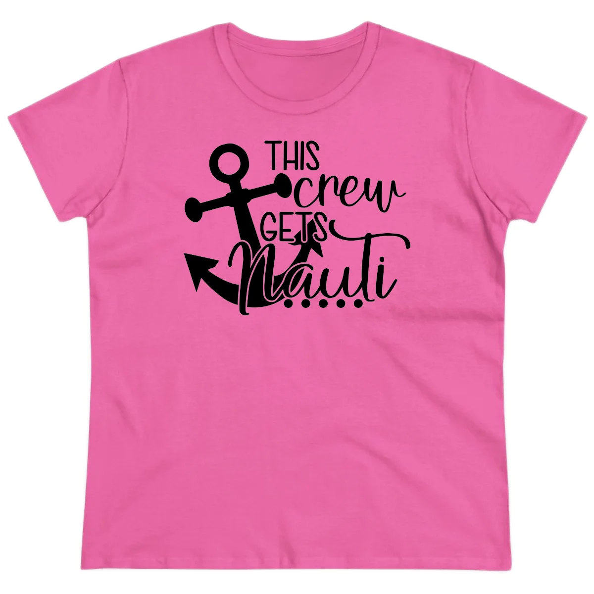 This Crew Gets Maui Ladies Tee in Azalea