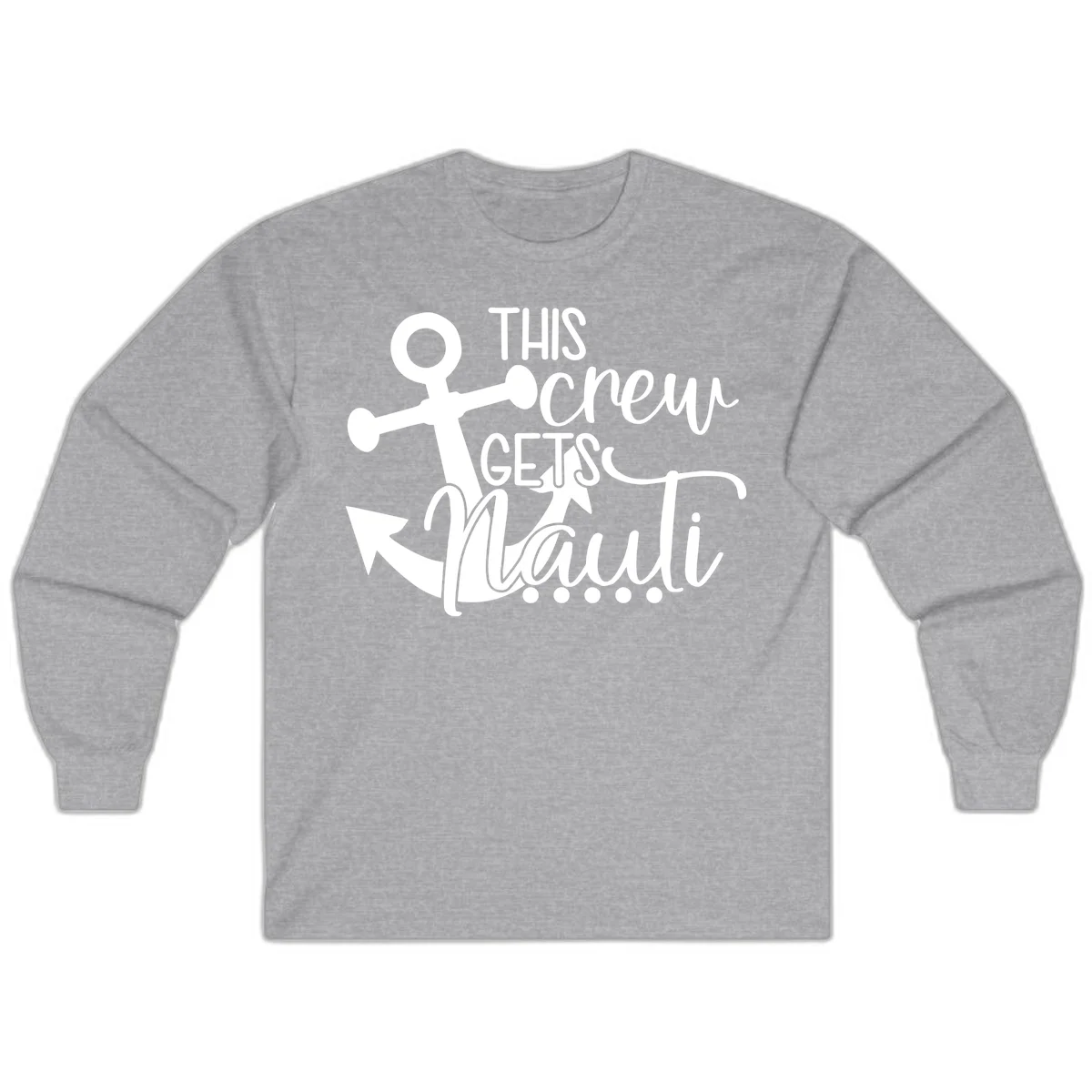 This Crew Gets Maui Long Sleeve in Sport Grey