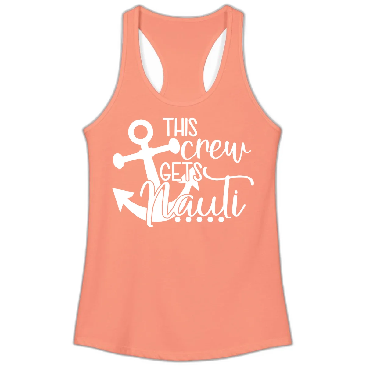 This Crew Gets Maui Ladies Tank in Solid Light Orange