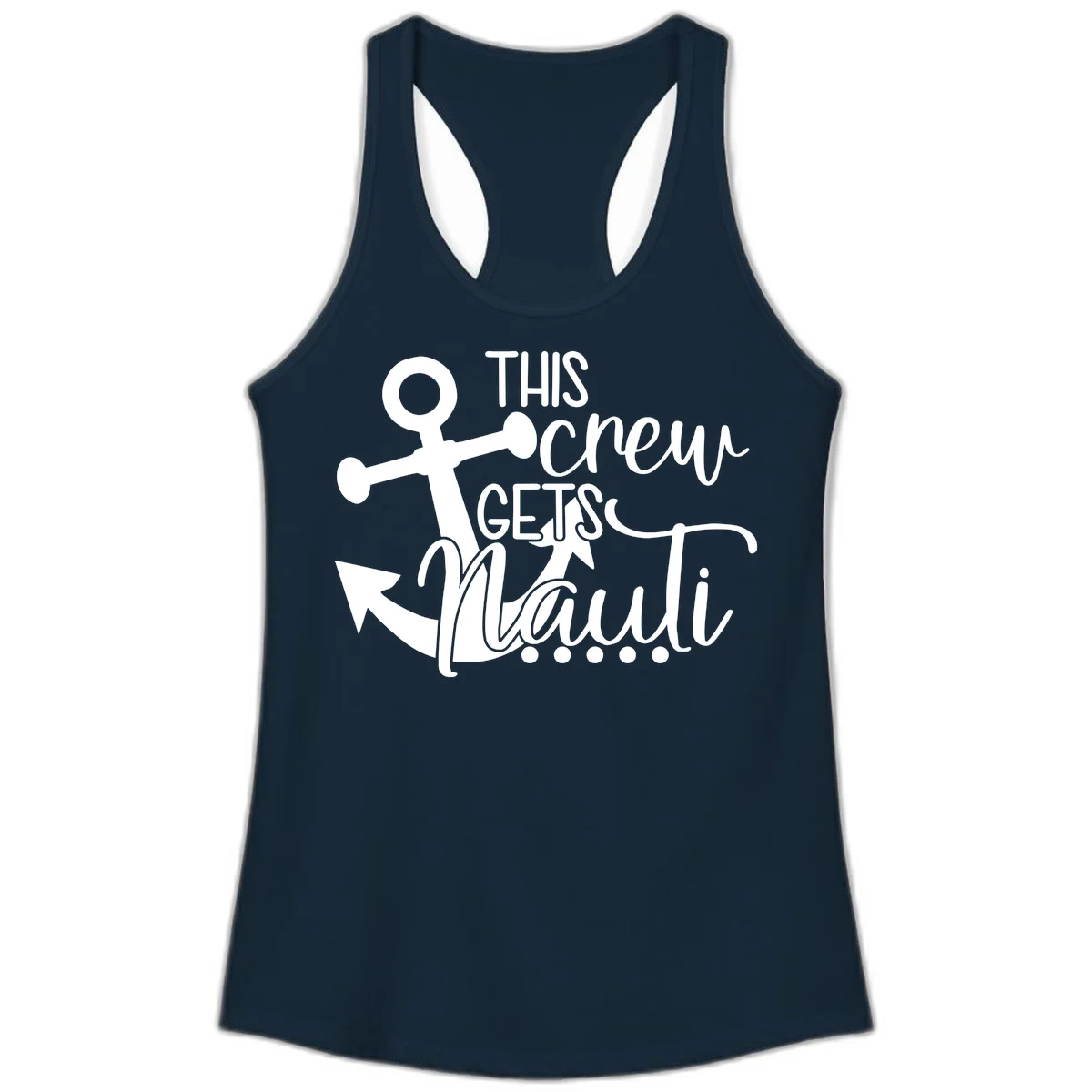 This Crew Gets Maui Ladies Tank in Solid Midnight Navy