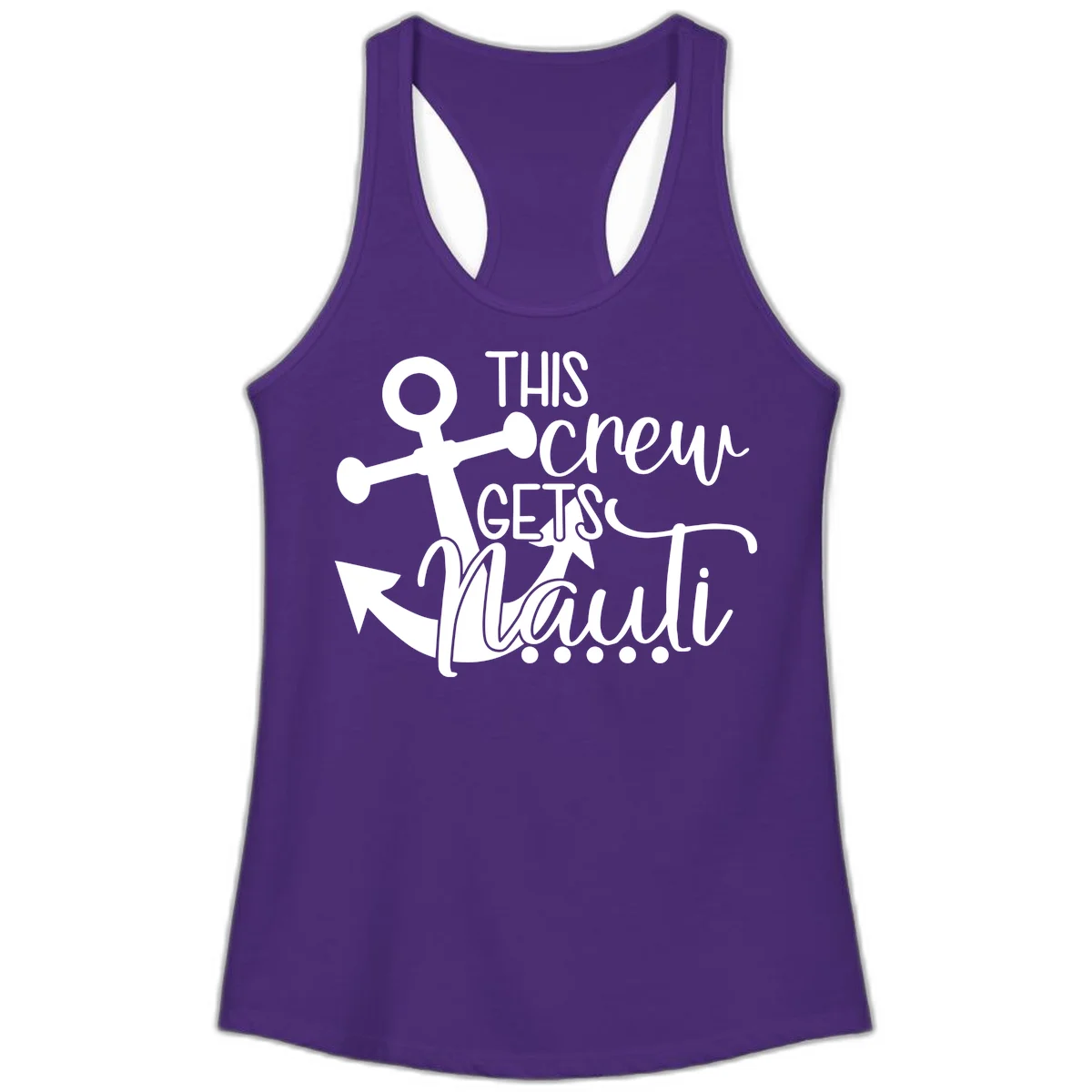 This Crew Gets Maui Ladies Tank in Solid Purple Rush