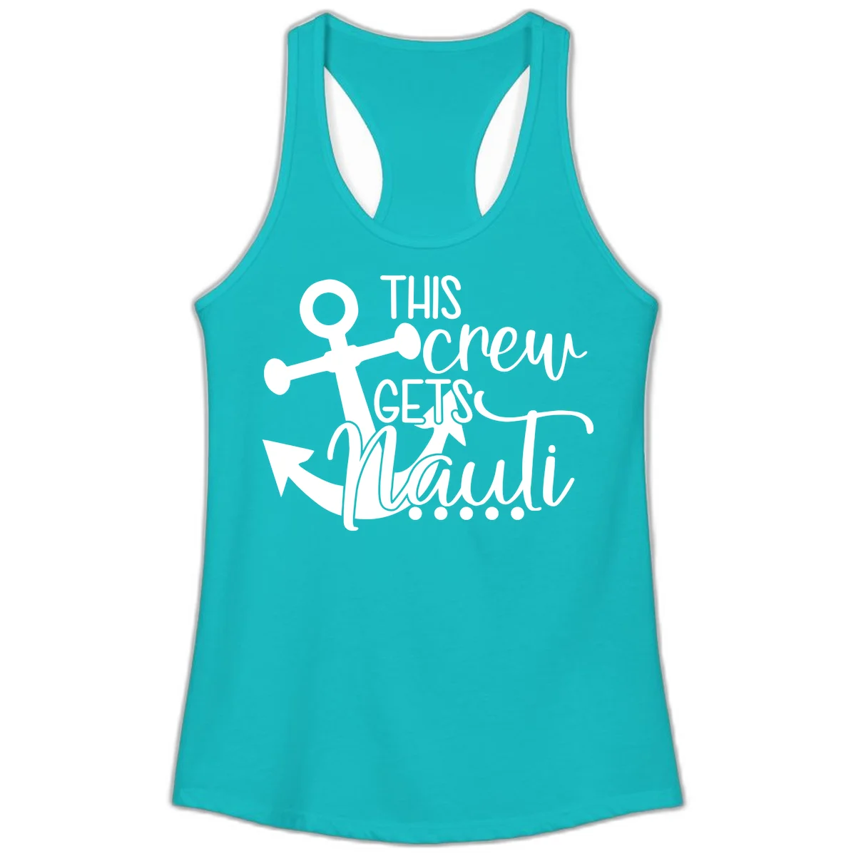 This Crew Gets Maui Ladies Tank in Tahiti Blue