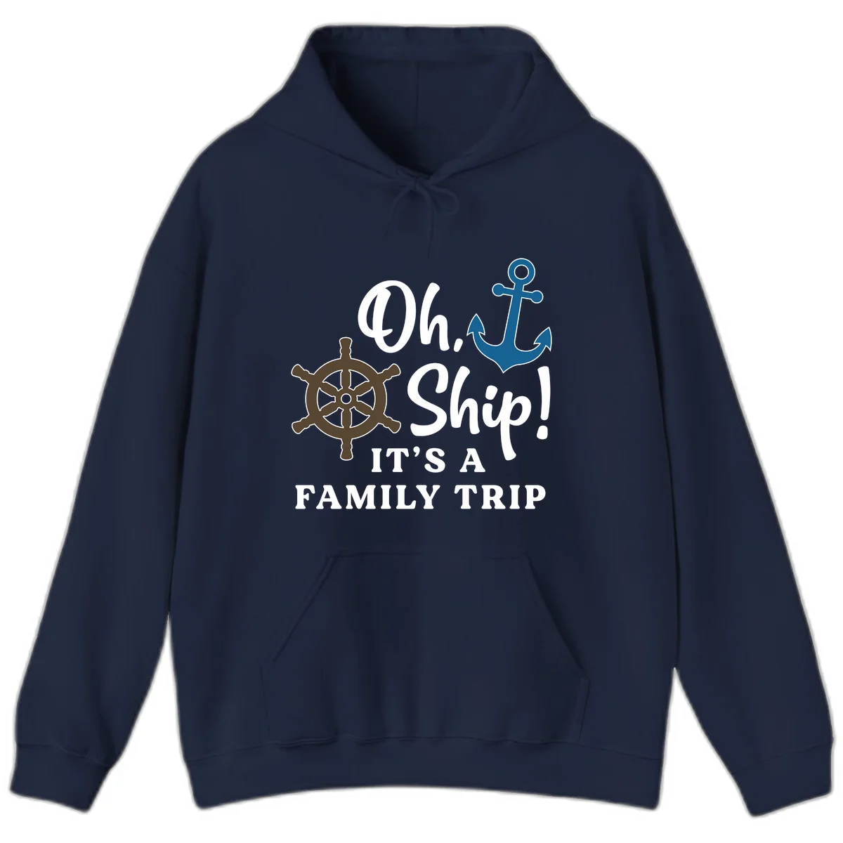 Oh Ship Family Trip Hoodie in Navy