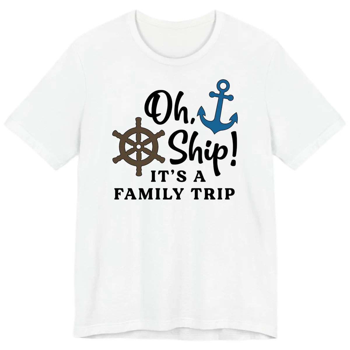 Oh Ship Family Trip Premium T-Shirt in White