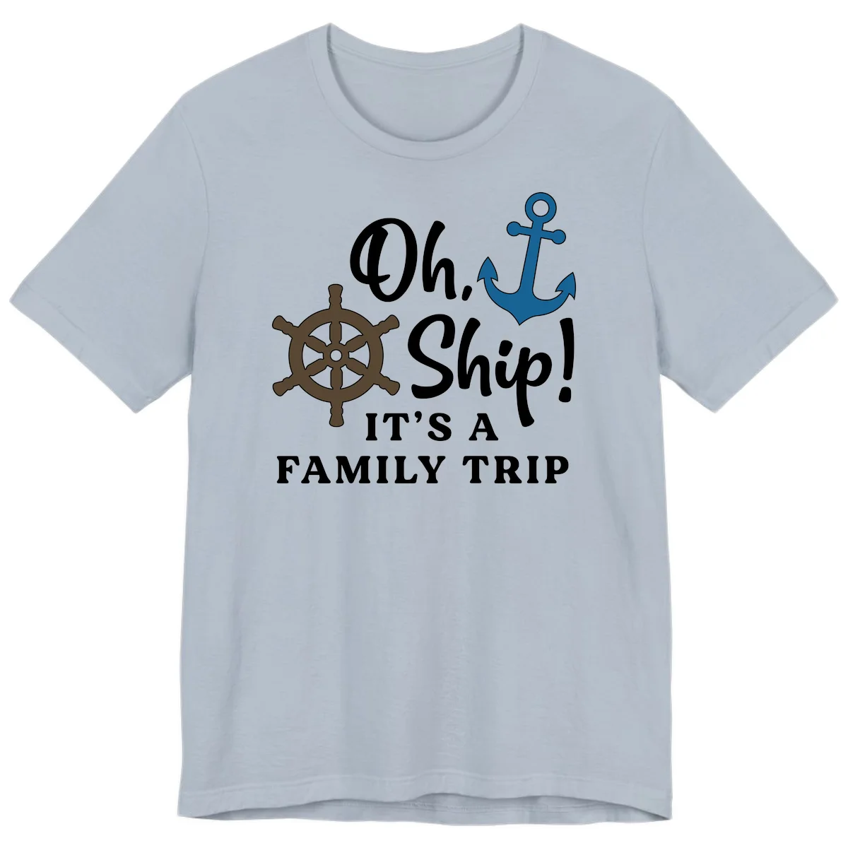Oh Ship Family Trip Premium T-Shirt in Light Blue