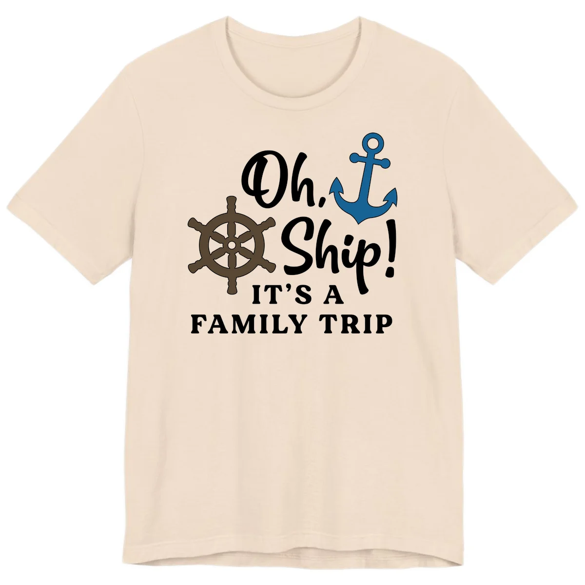 Oh Ship Family Trip Premium T-Shirt in Soft Cream