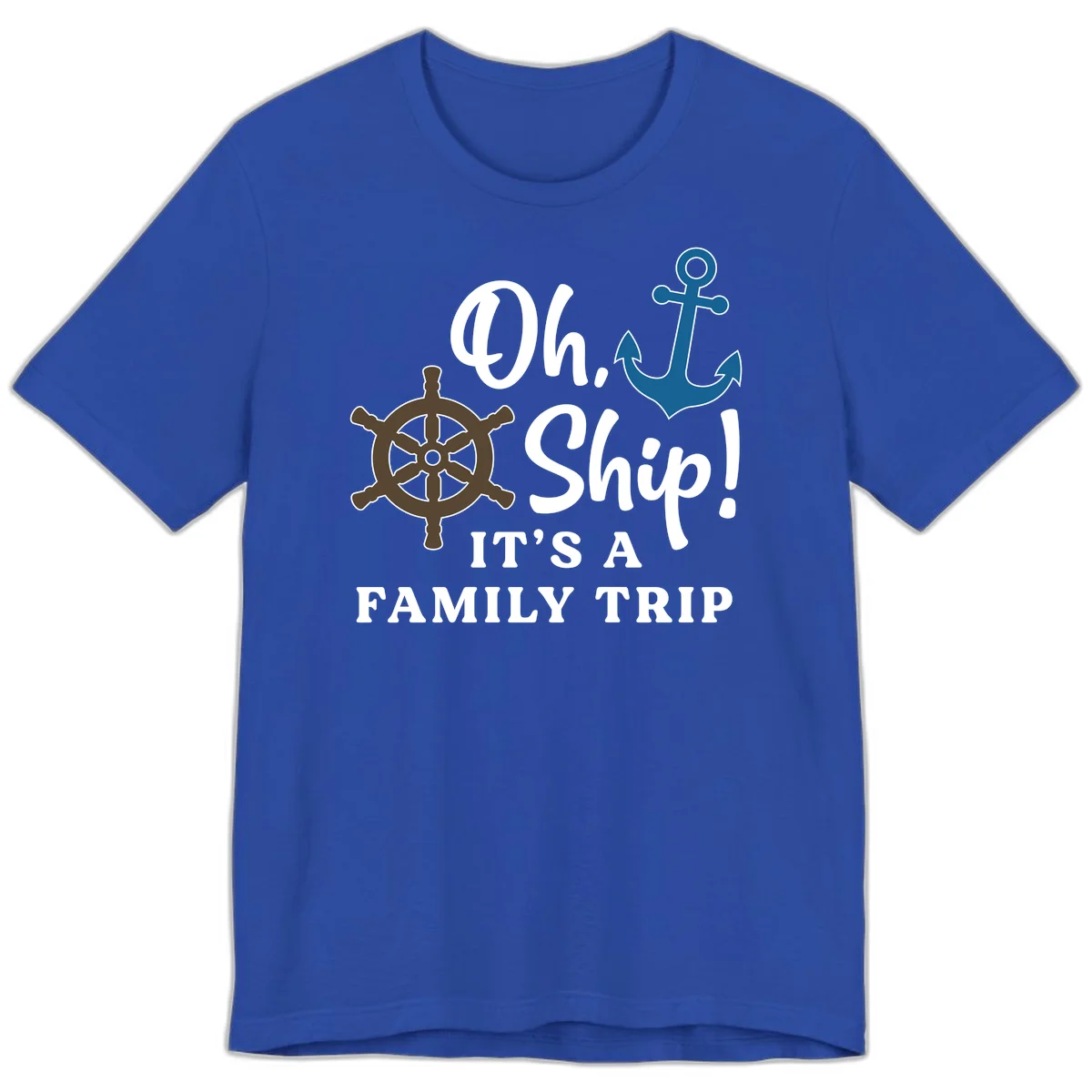 Oh Ship Family Trip Premium T-Shirt in True Royal