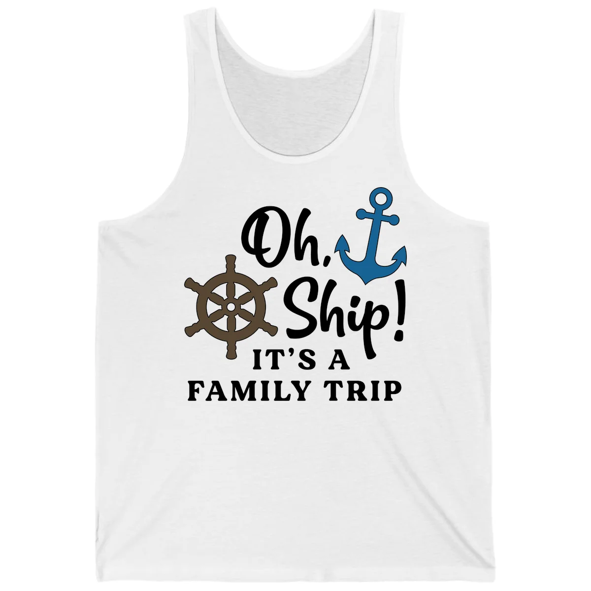 Oh Ship Family Trip Tank in White