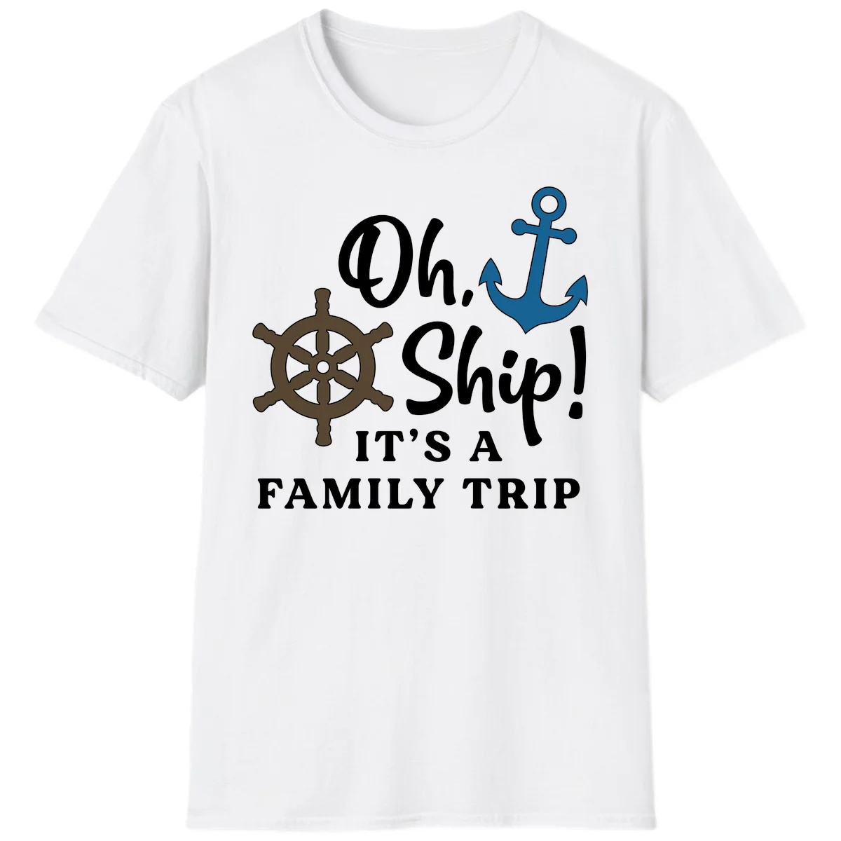 Oh Ship Family Trip T-Shirt in White