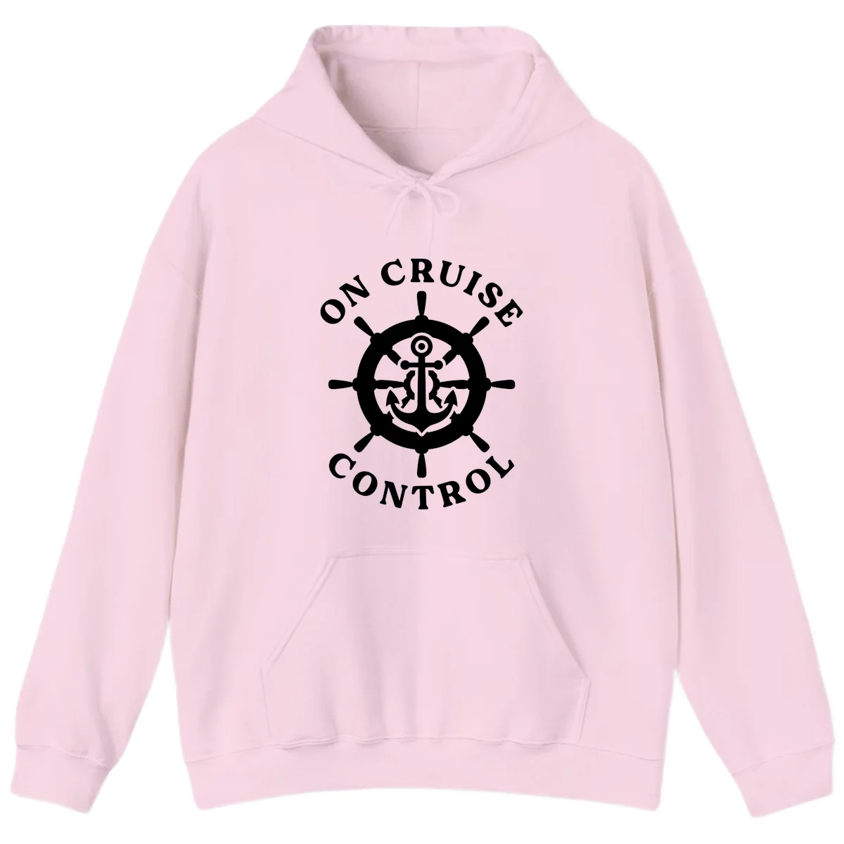 On Cruise Control Anchor Wheel Hoodie in Light Pink