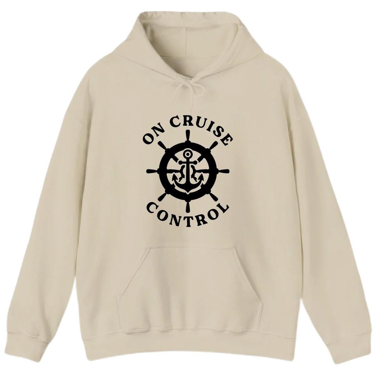 On Cruise Control Anchor Wheel Hoodie in Sand