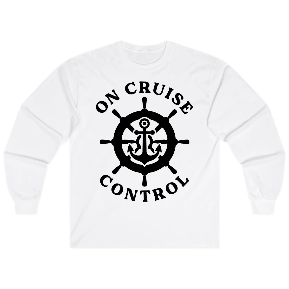 On Cruise Control Anchor Wheel Long Sleeve in White