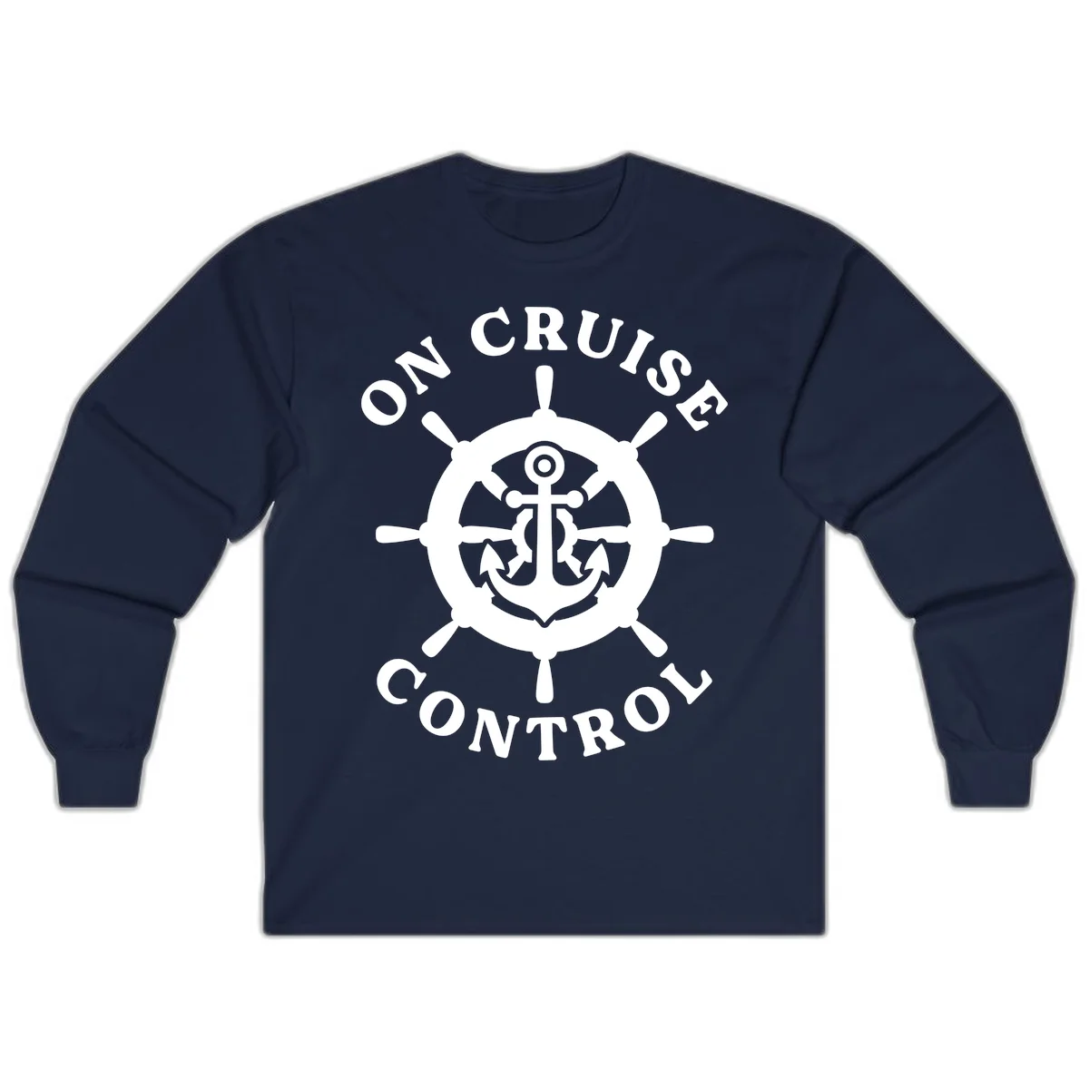 On Cruise Control Anchor Wheel Long Sleeve in Navy