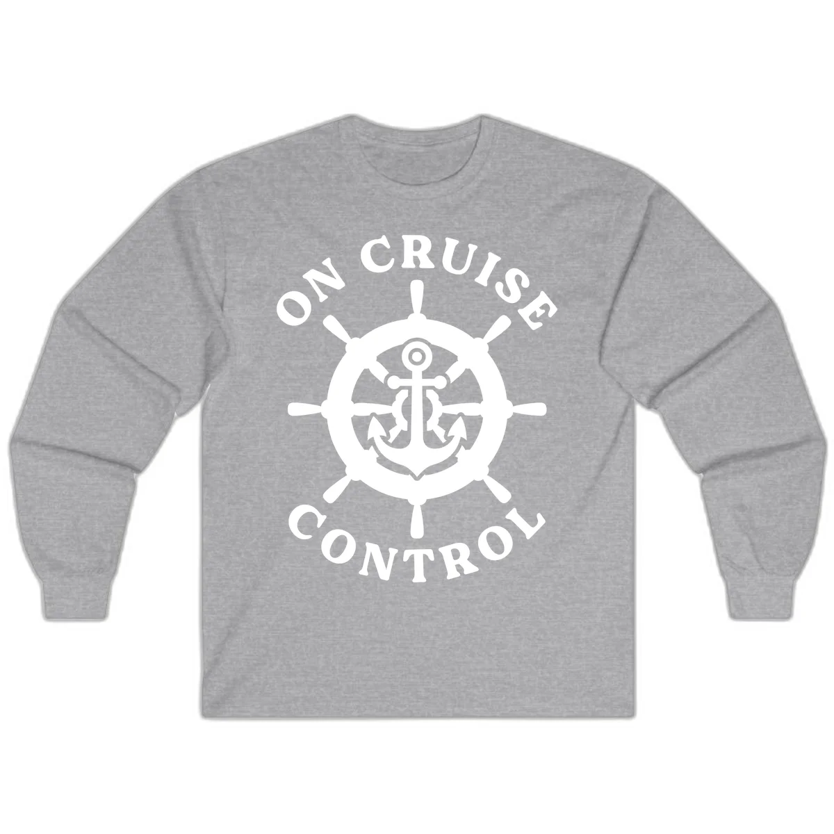 On Cruise Control Anchor Wheel Long Sleeve in Sport Grey