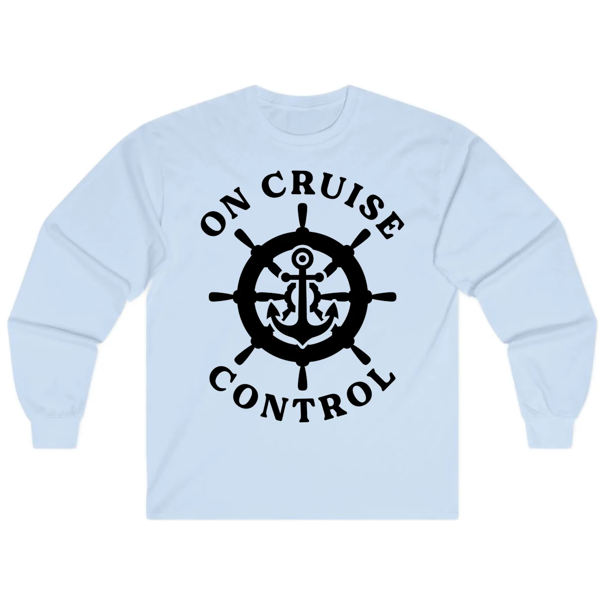 On Cruise Control Anchor Wheel Long Sleeve in Light Blue