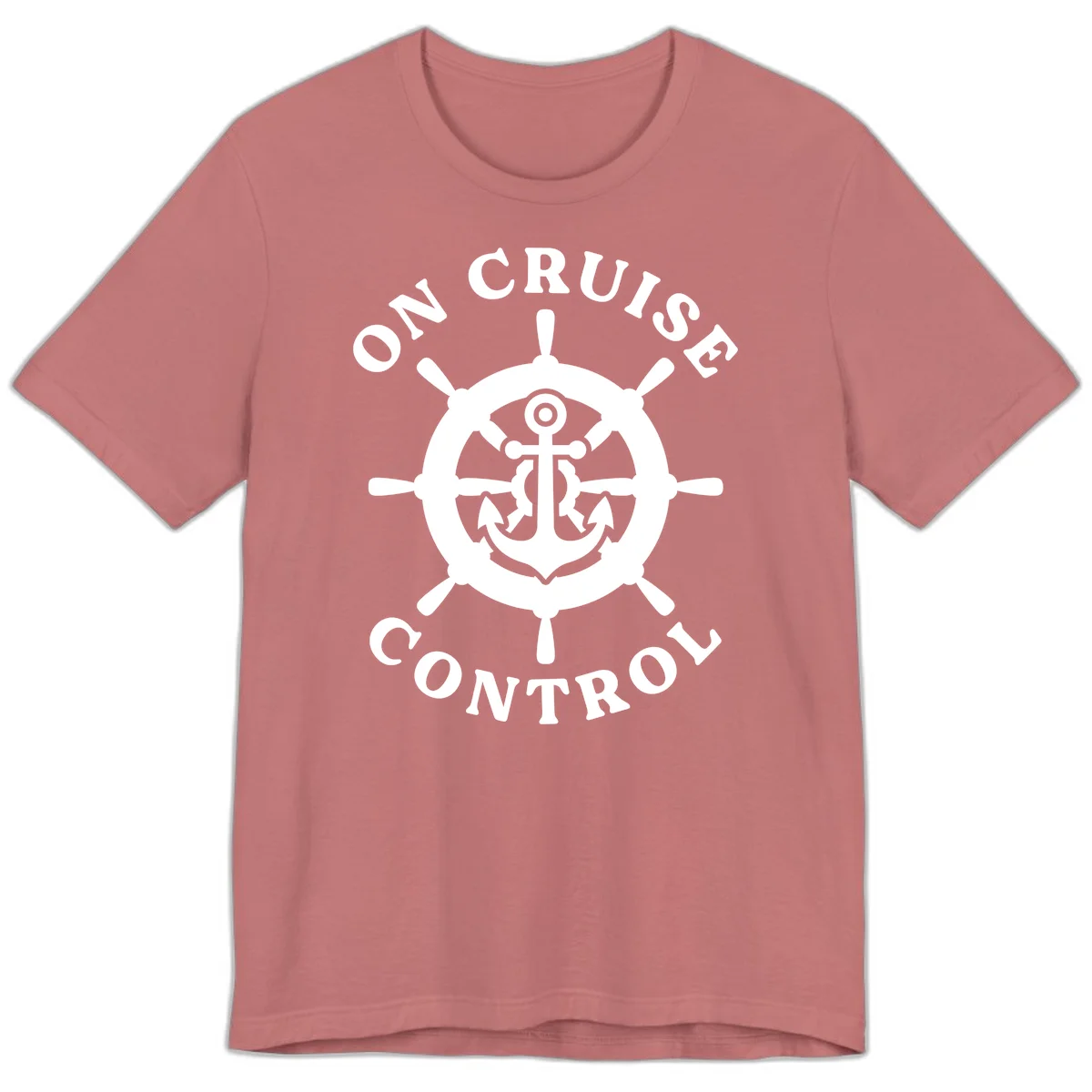 On Cruise Control Anchor Wheel Premium T-Shirt in Mauve