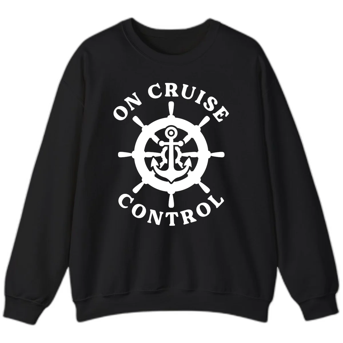 On Cruise Control Anchor Wheel Sweatshirt in Black