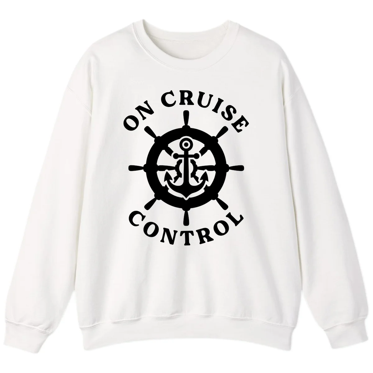 On Cruise Control Anchor Wheel Sweatshirt in White