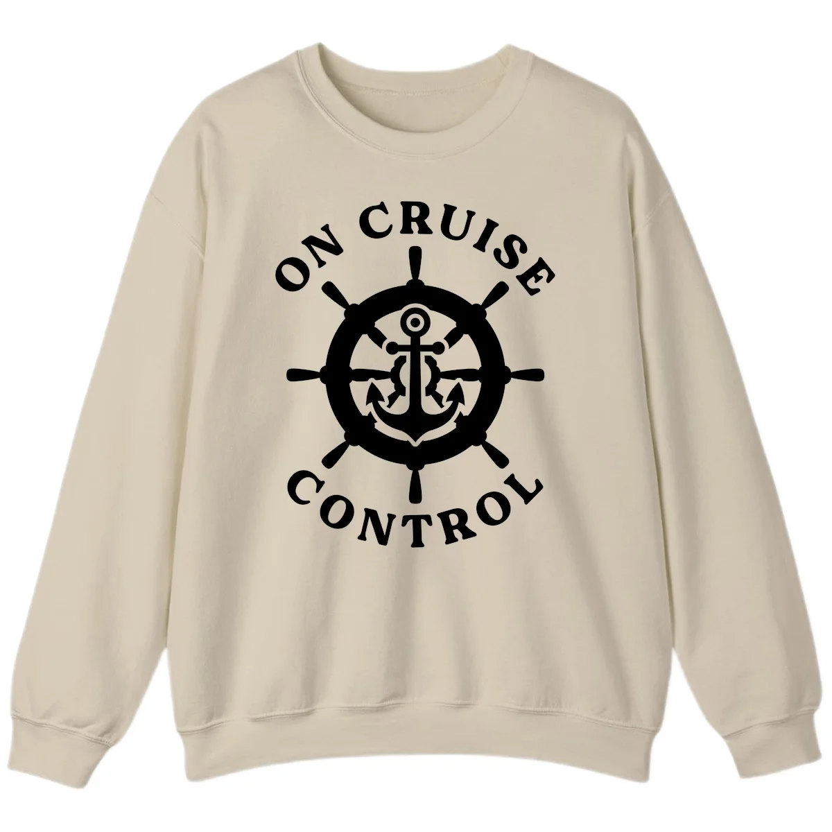 On Cruise Control Anchor Wheel Sweatshirt in Sand