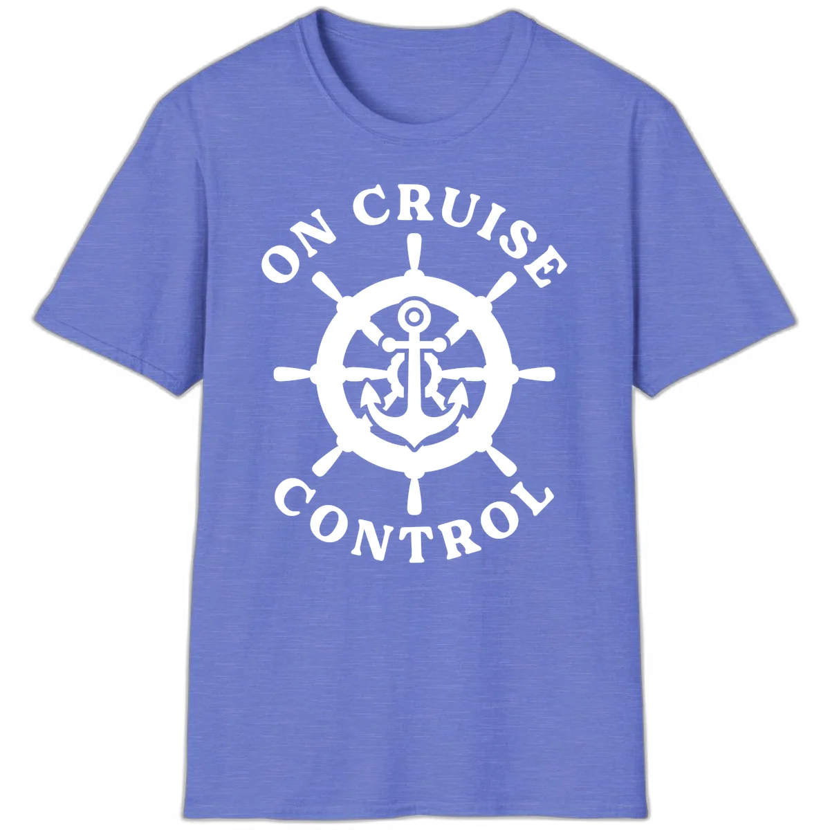 On Cruise Control Anchor Wheel T-Shirt in Heather Royal