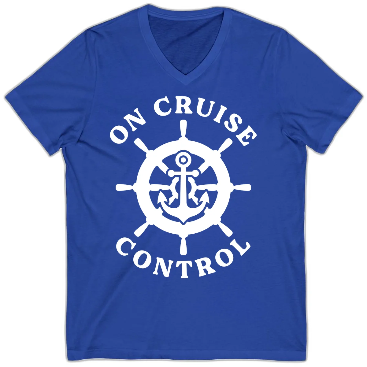 On Cruise Control Anchor Wheel V-Neck in True Royal