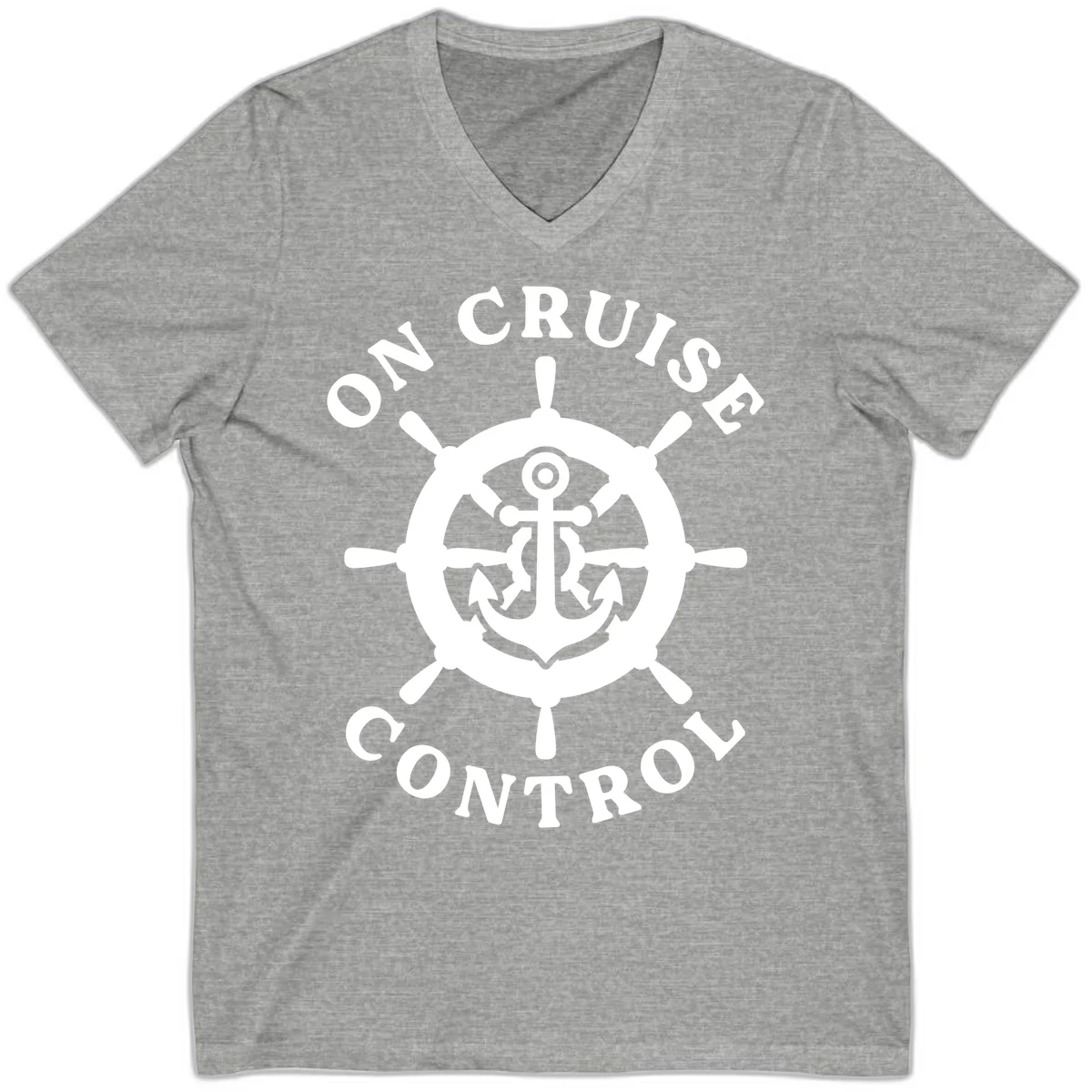 On Cruise Control Anchor Wheel V-Neck in Athletic Heather
