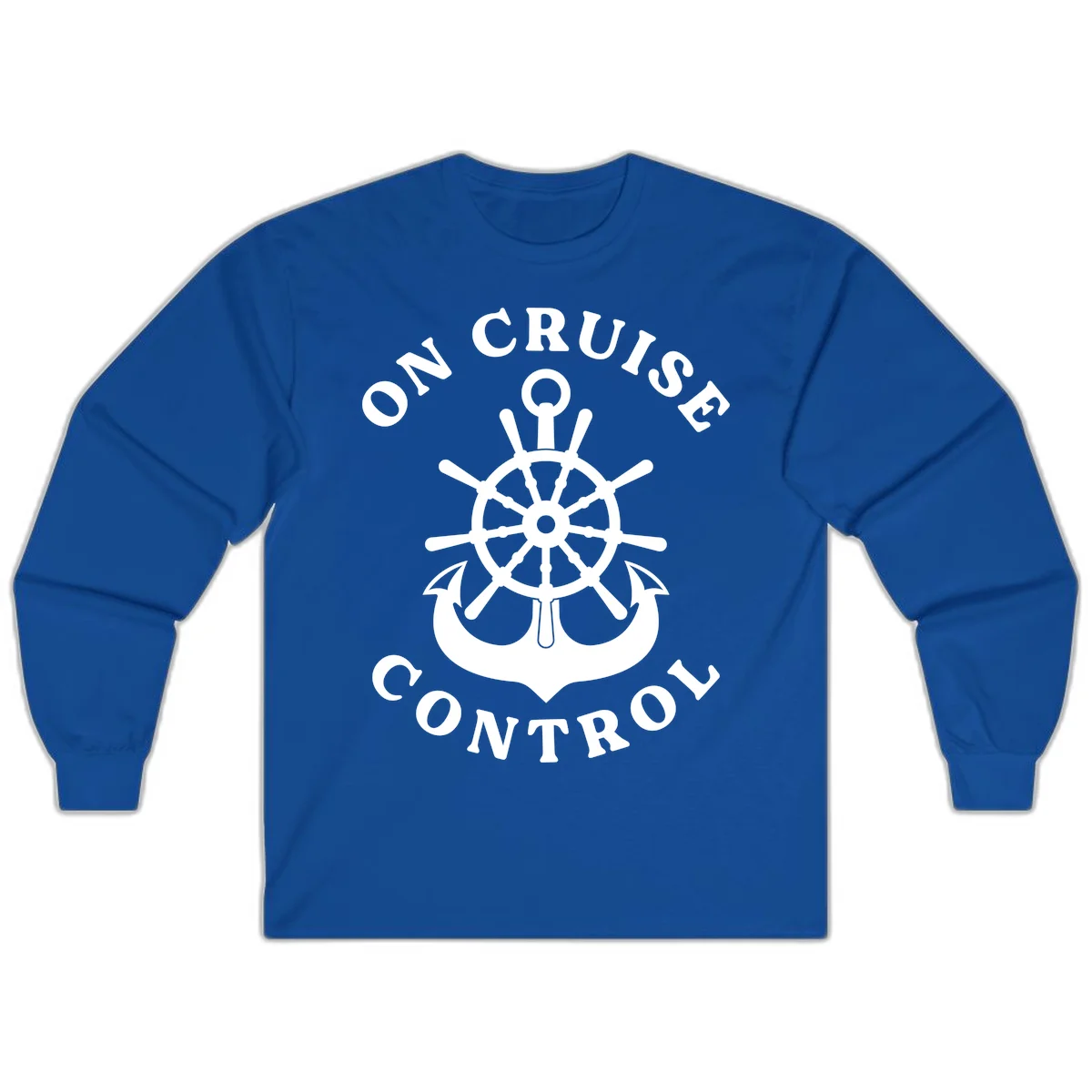 On Cruise Control Nautical Wheel Long Sleeve in Royal
